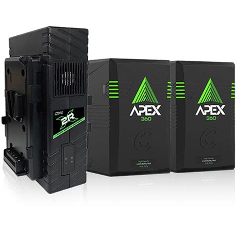 Core Swx 2 X Apex V Mount Batteries With Apex Dual Apx 360vk Bandh