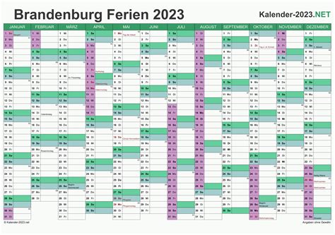 Sommerferien 2023 Berlin Brandenburg