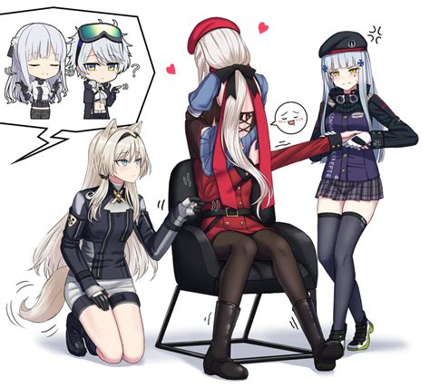 Hk416 Ak 12 An 94 9a 91 Female Commander And 1 More Girls