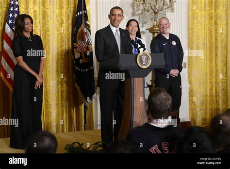 Us President Barack Obama Speaks During A Ceremony To Honor Paralympic
