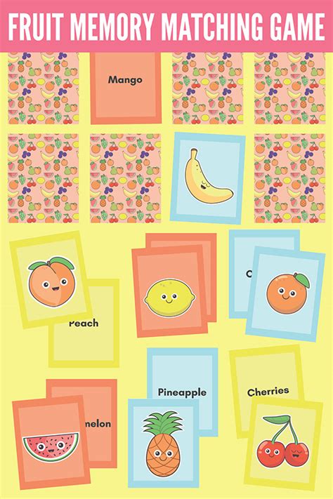 First select the difficulty level. Have Fun With This Tutti Fruity Memory Matching Game. Free ...
