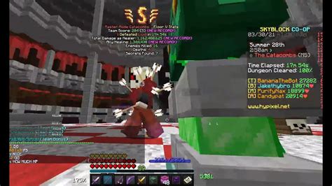 The 2nd Floor 5 Master Mode Completion Hypixel Skyblock Youtube