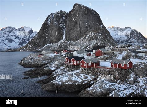 Rorbuer Village In Hamnoy Lofoten Norway Stock Photo Alamy