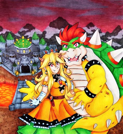 Peach And Bowser By Missmillia On Deviantart