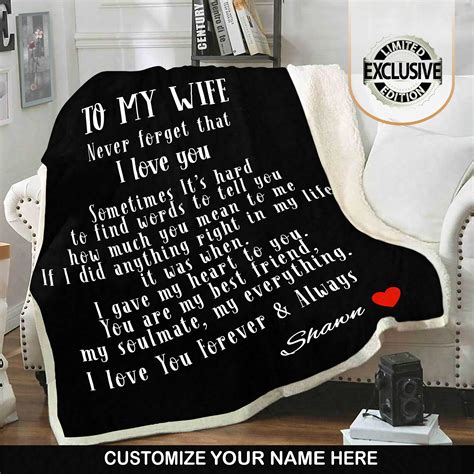 To My Wife Personalized Blanket Celebrity Pair