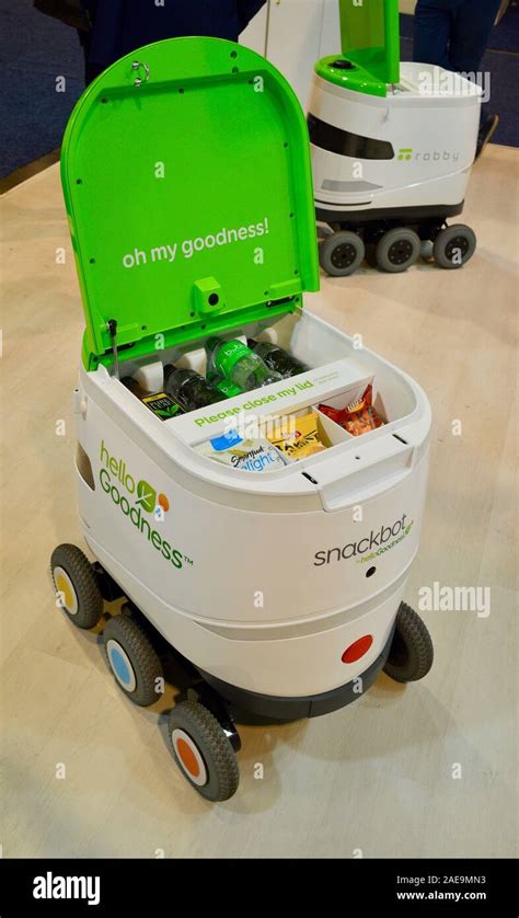 Snackbot Autonomous Self Driving Robot Designed To Deliver Pepsico Hello Goodness Snacks