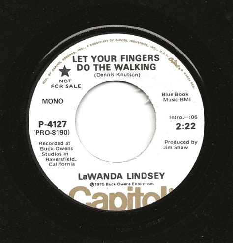 Lewanda Lindsey Let Your Fingers Do The Walking 1975 Vinyl Discogs