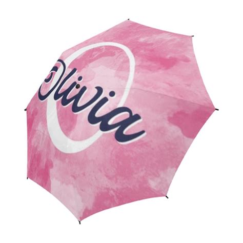 Custom Monogram Umbrella Personalized Name Umbrella Flowers Etsy