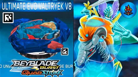 New Update Ultimate Evo Valtryek V8 Qr Code Beyblade Burst Quad Strike