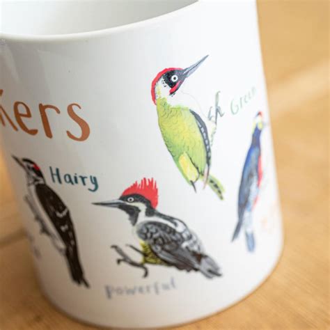 Set Of Four Bird Mugs Tits Boobies Cocks And Peckers By Sarah