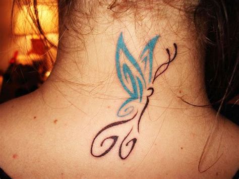 25 Beautiful Tattoo Designs For Neck Backside Neck Tattoo Girl Neck