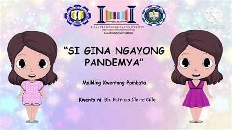 Maikling Kwentong Pambata “si Gina Ngayong Pandemya” Youtube
