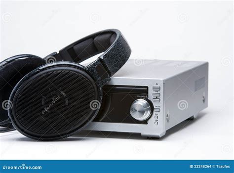 Headphones And Cd Player Stock Photo Image Of Modern 22248264