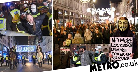 Anti Lockdown Protesters March Through London Chanting Stand Up And