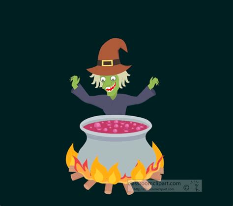 Halloween Clipart Witch With Calderon Animated Clipart Classroom