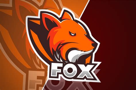 Fox Mascot Logo Sport Esport Team Graphic