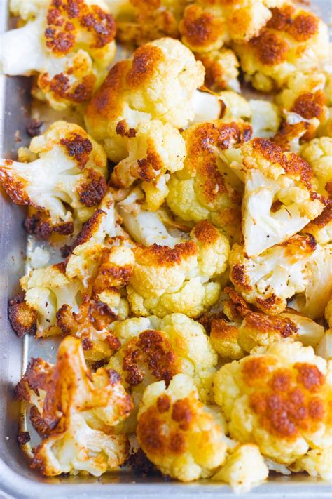 Crispy Oven Roasted Cauliflower Eating By Elaine Baked Cauliflower