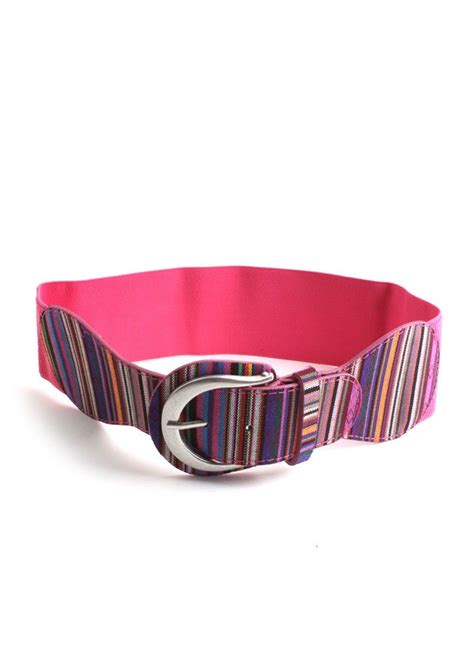 Colorful Striped Elastic Belt 1260 Belt Color Striped