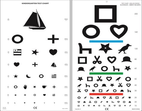 Children And Opt Printable Chart Eye Chart Kindergarten Worksheets