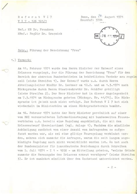 Bundesarchiv Internet Das Fräulein Im Amt 40 Jahre Runderlass Des
