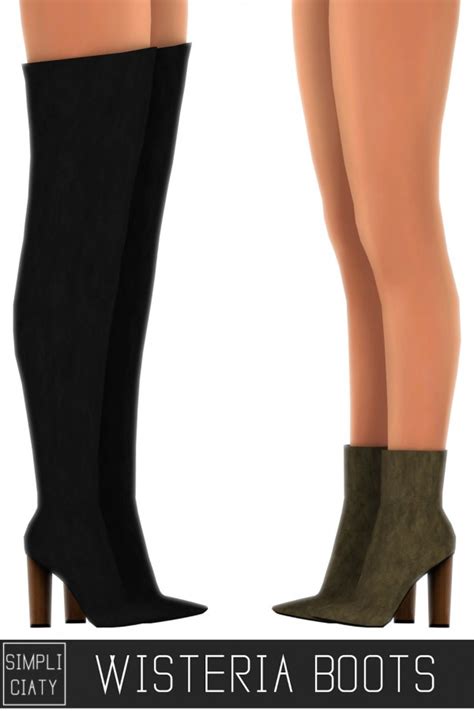 Simpliciaty Wisteria Boots • Sims 4 Downloads