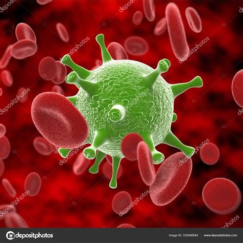Virus Coronavirus Outbreak Contagious Infection In The Blood ⬇ Stock