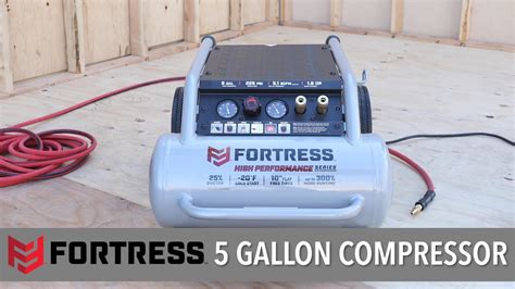 Fortress™ 5 Gallon 225 Psi Oil Free Professional Air Compressor Item