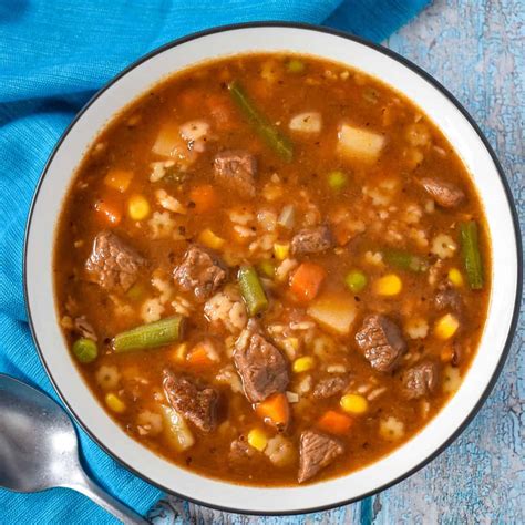 Vegetable Beef Soup Cook2eatwell