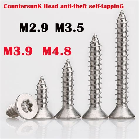 304 Stainless Steel Countersunk Head Plum Blossom With Column Core Anti