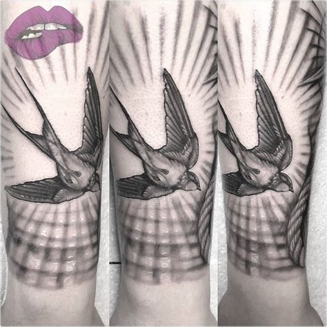 Realistic Swallow Done By Vivi Ink At Velvet Underground Tattoo