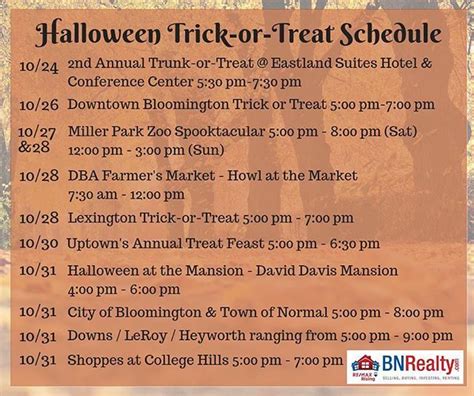 Ready For Halloween Check Out Our Schedule Of Local Trick Or Treating