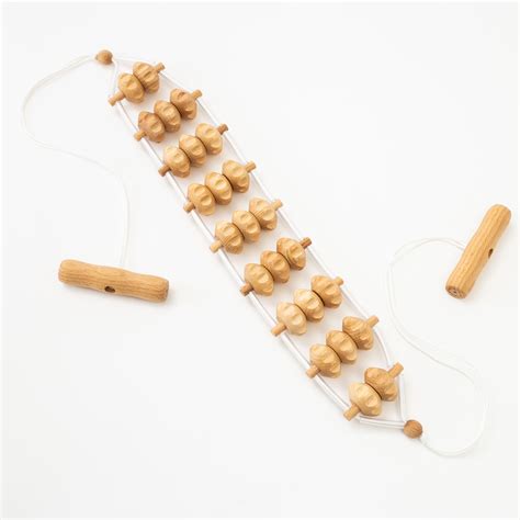 Back Massage Muscle Roller Tool Massager Wooden 40 X 7cm Maderotherapy Accessories