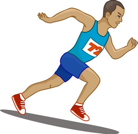 Athletics Running Clipart