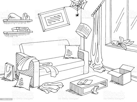 Find clues and solve the puzzles to escape from drawing room to enjoy your friday night. Mess In The Living Room Graphic Black White Home Interior ...