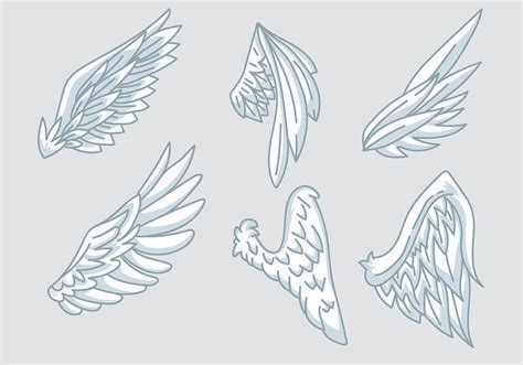 Angel Wings Vector Icons 154136 Vector Art At Vecteezy