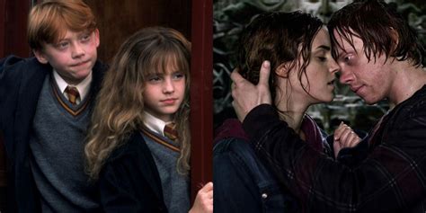 harry potter ron and hermione s relationship timeline movie by movie