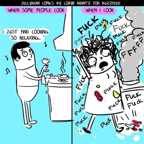 Cooking To Relax Lol Cooking Humor Comics Hilarious