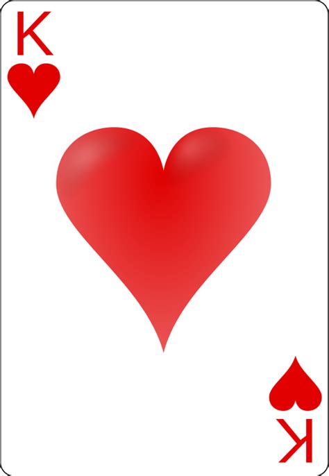 King is a russian compendium card game of the hearts family for 3 or 4 players that goes back to the 1920s. File:King of hearts.svg - Wikimedia Commons