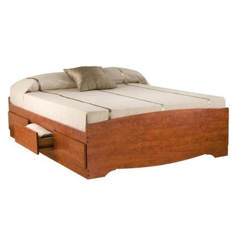 Profiled mdf top and molding. Prepac Monterey Queen Wood Storage Bed-CBQ-6200-3K - The ...
