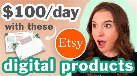 5 Etsy Digital Products That Make 100day 💰 Digital Products To Sell