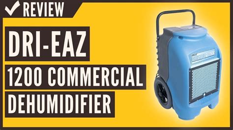 Dri Eaz 1200 Commercial Dehumidifier With Pump Review Youtube