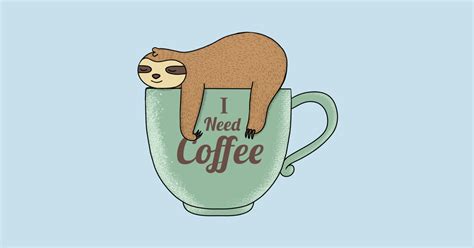 I Need Coffee Coffee Sticker Teepublic