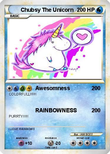 Pokémon Chubsy The Unicorn Awesomness My Pokemon Card