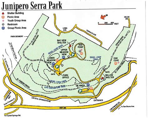 Trail Map Of Junipero Serra Park Bob Gorman Flickr