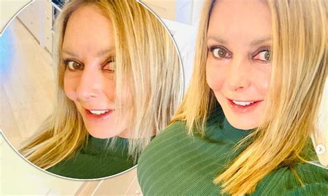 Carol Vorderman 61 Shows Off Her Ample Assets And Tiny Waist In A Green Busty Skintight Crop