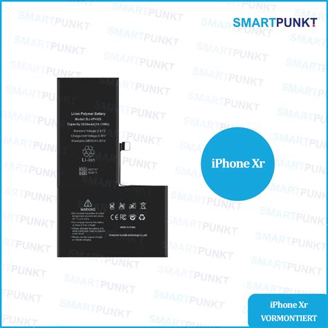 Ersatz Akku Batterie Für Apple Iphone Xr Smartpunkt Handy Reparatur