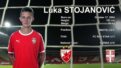 Luka Stojanovic Midfielder Fc Red Star 2004 Youtube
