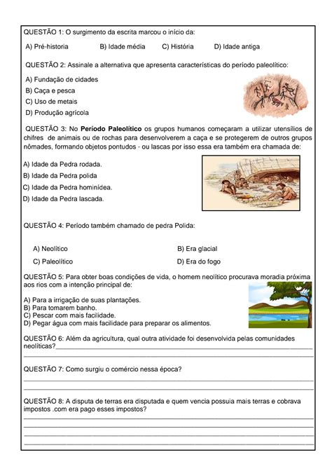 Provas De História Da Educação Com Gabarito