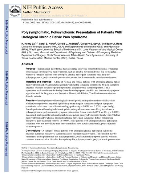 Pdf Polysymptomatic Polysyndromic Presentation Of Patients With