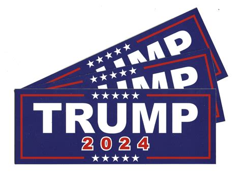 Trump 2024 Decal Vinyl 3m™ Bumper Sticker Made In Usa Etsy